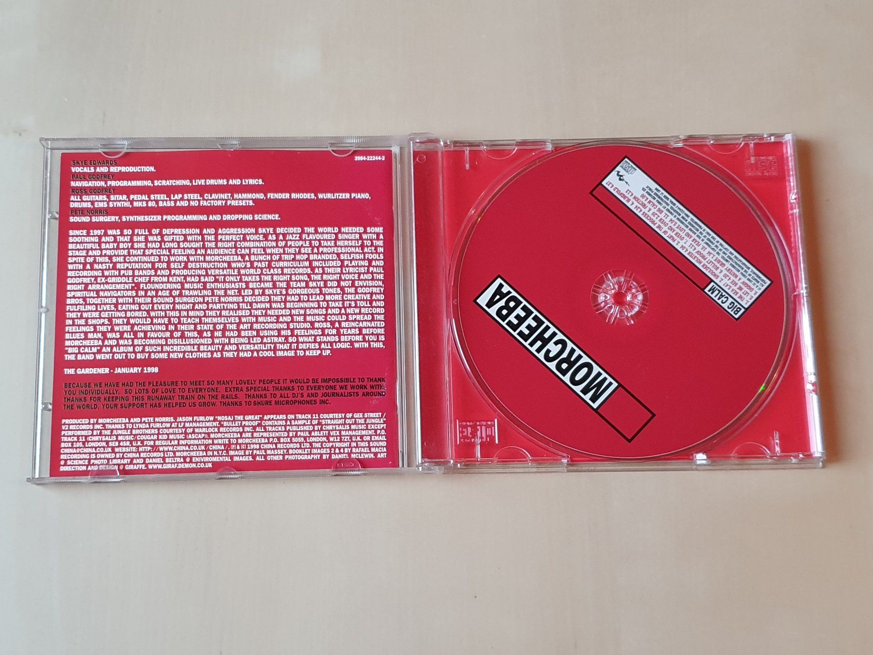 CD: Morcheeba Big Calm – Usato da Stansstad venduto da collectorsshop 2