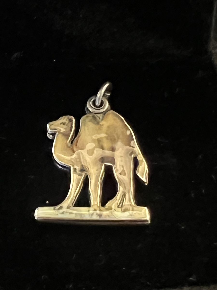 Ciondoli: SPLENDIDE CHARM VINTAGE CHAMEAU ARGENT 800 ÉMAIL POLYCHROME – Usato da Genève venduto da DELIRBEADS