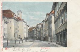 Ansichtskarte Wil SG Kirchgasse gelaufen Jahr 1903
