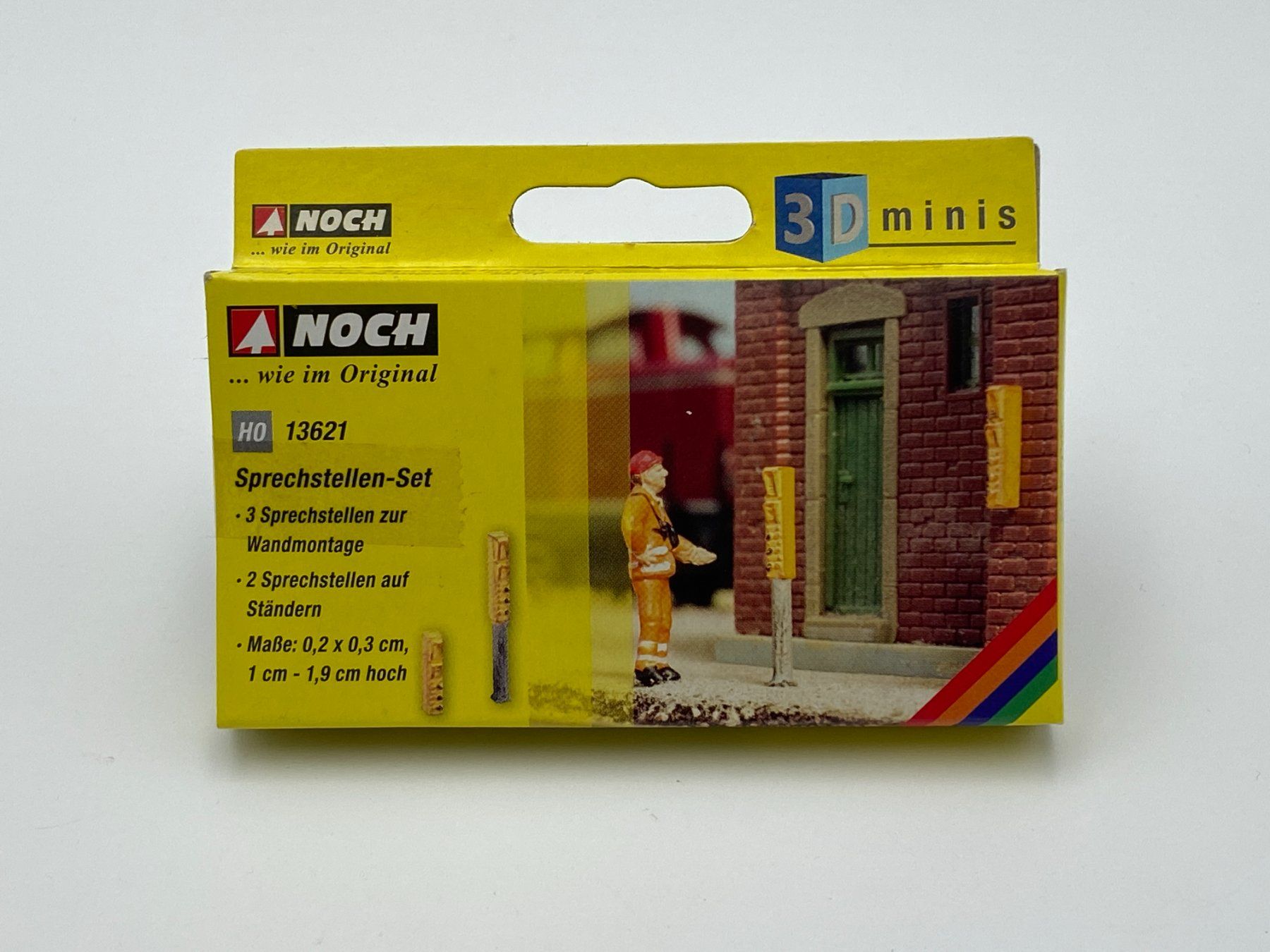 Noch Modellini di ferrovie: NOCH 13621 H0 Sprechstellen-Set – Nuovo e nell'imballaggio originale da Neukirch a.d. Thur venduto da Modellbaushop