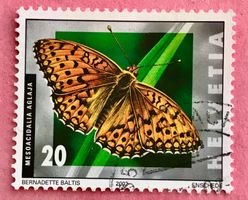 Nr.1062 Grosser Permutterfalter Schmetterlinge GESTEMPELT