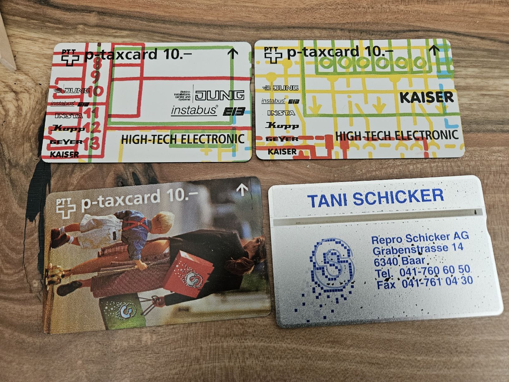 Schede telefoniche: 4 test and demo card – Usato da GRANGES VS venduto da Aeleison