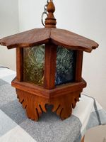 Original Thailändische/Asiatische Holz Lampe