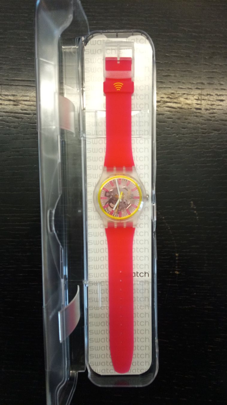 Swatch Orologi: Swatch FRAGOLE Pay – Nuovo e nell'imballaggio originale da Lausen venduto da Urszimmerli 2