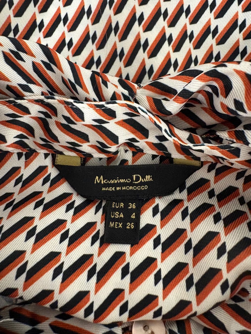 Massimo Dutti Blusen: Massimo Dutti Schluppenbluse Gr. 34/36 Print creme bordeaux – Neu (gemäss Beschreibung) aus Regensdorf von secondchancefashion 5