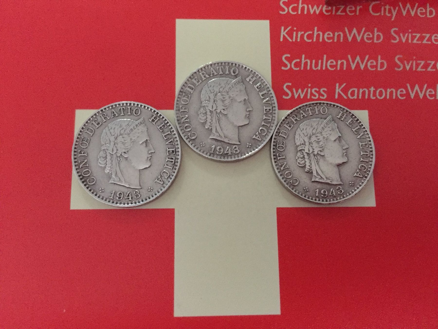 Tutti le monete: 20 Rappen - TRIO 1943 -vz – Usato da Elsau venduto da herbybay 3