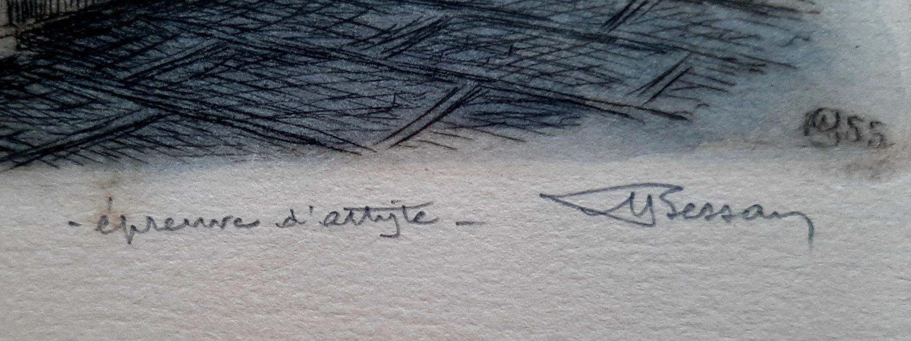 Grafica & Litografie: Epreuve d'artiste Marcel Bessan – Usato da Montet (Glâne) venduto da Koada2 1