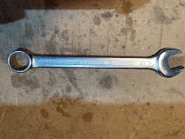 Clé plate mixte en chrome vanadium ouverture 17 mm