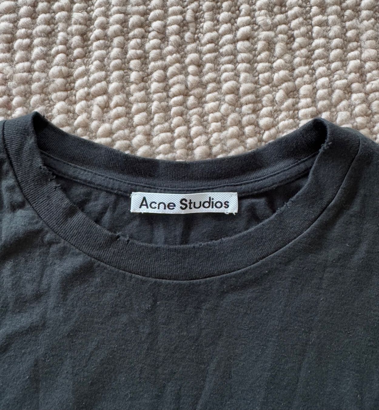 Acne Studios T-shirt: Acne Studios Longsleeve Gr. XS, schwarz – Nuovo (secondo la descrizione) da Triesen venduto da atos87 1