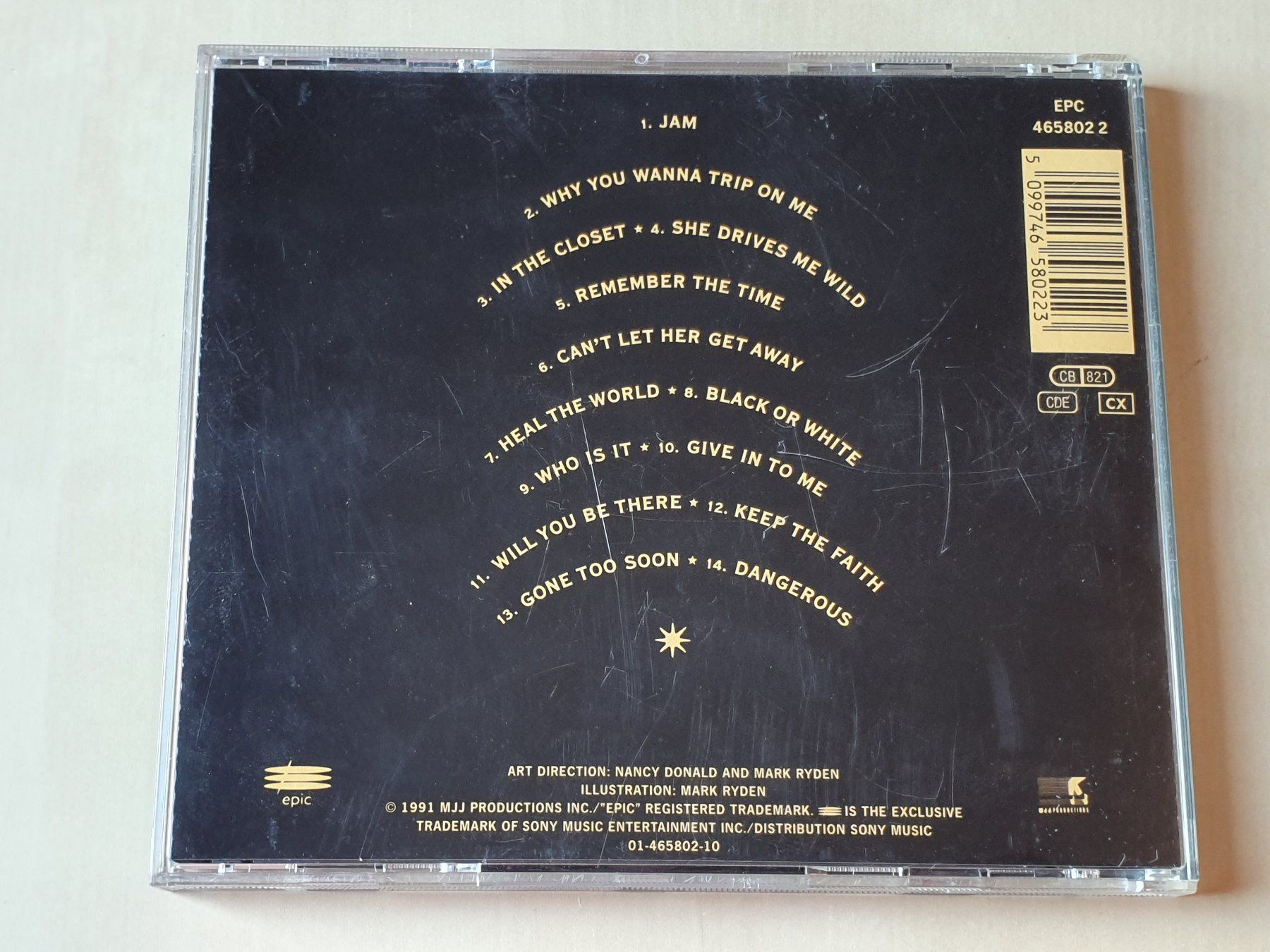 CD: Michael Jackson Dangerous – Usato da Stansstad venduto da collectorsshop 1