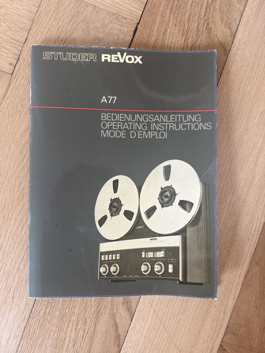 Revox Bandmaschinen: Revox A77 Tonbandgerät  – Defekt aus Zürich von Nel5 3