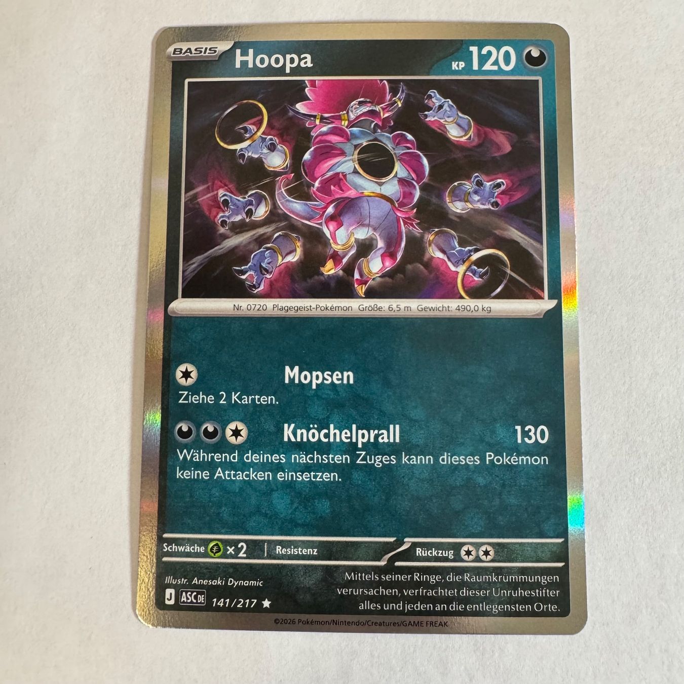 Pokémon Carte collezionabili: Pokémon ASC - Hoopa - 141 / 217 - DE – Nuovo (secondo la descrizione) da Staad SG venduto da miaCards