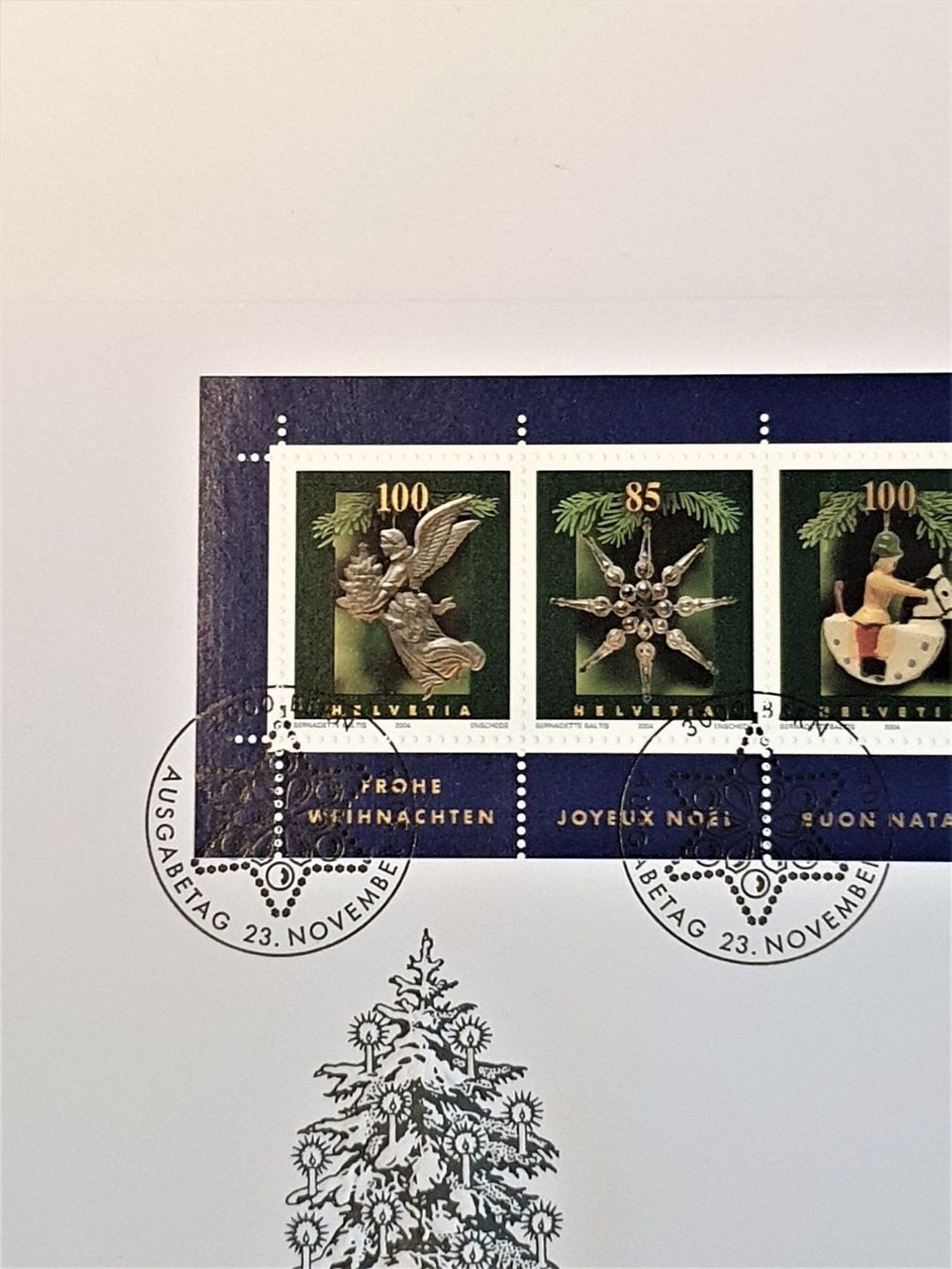 Tutti i francobolli: (49)  2004 "Weihnachtsmarken" FDC – Usato da Schwarzhäusern venduto da Inot3 3