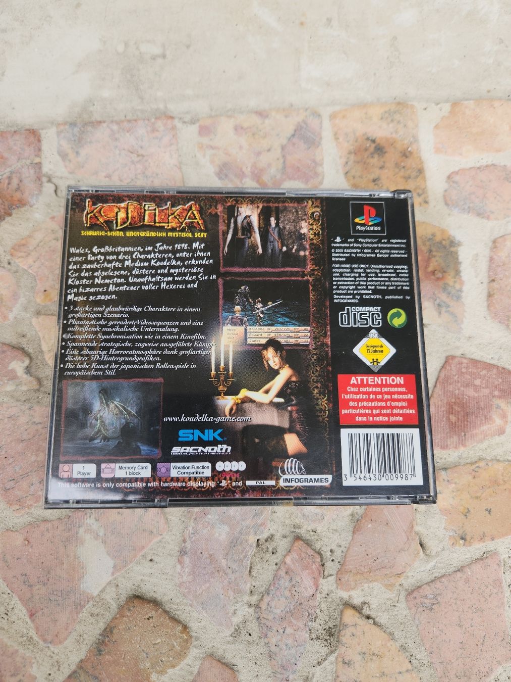 Sony Giochi: Koudelka PS1 PAL 4 Disc Set – Usato da Tafers venduto da whereyogamesat 1