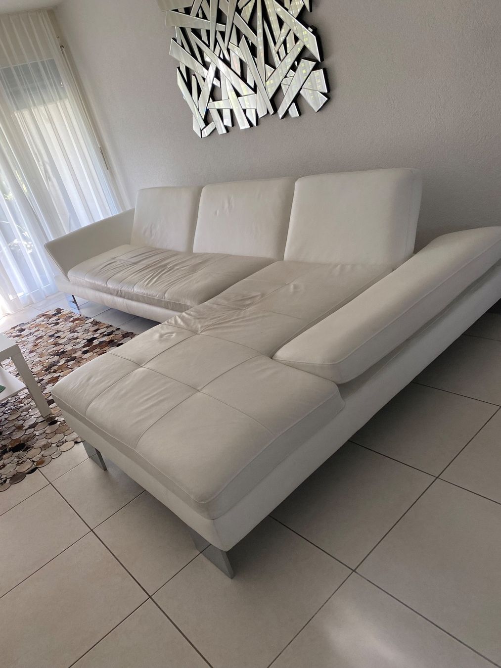 Divani: Crescendo Sofa Leder weiss – Usato da Dietlikon venduto da iliask1