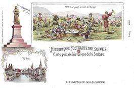 Kappel ZH Kappeler Milchsuppe 1529 Historische Litho 1900