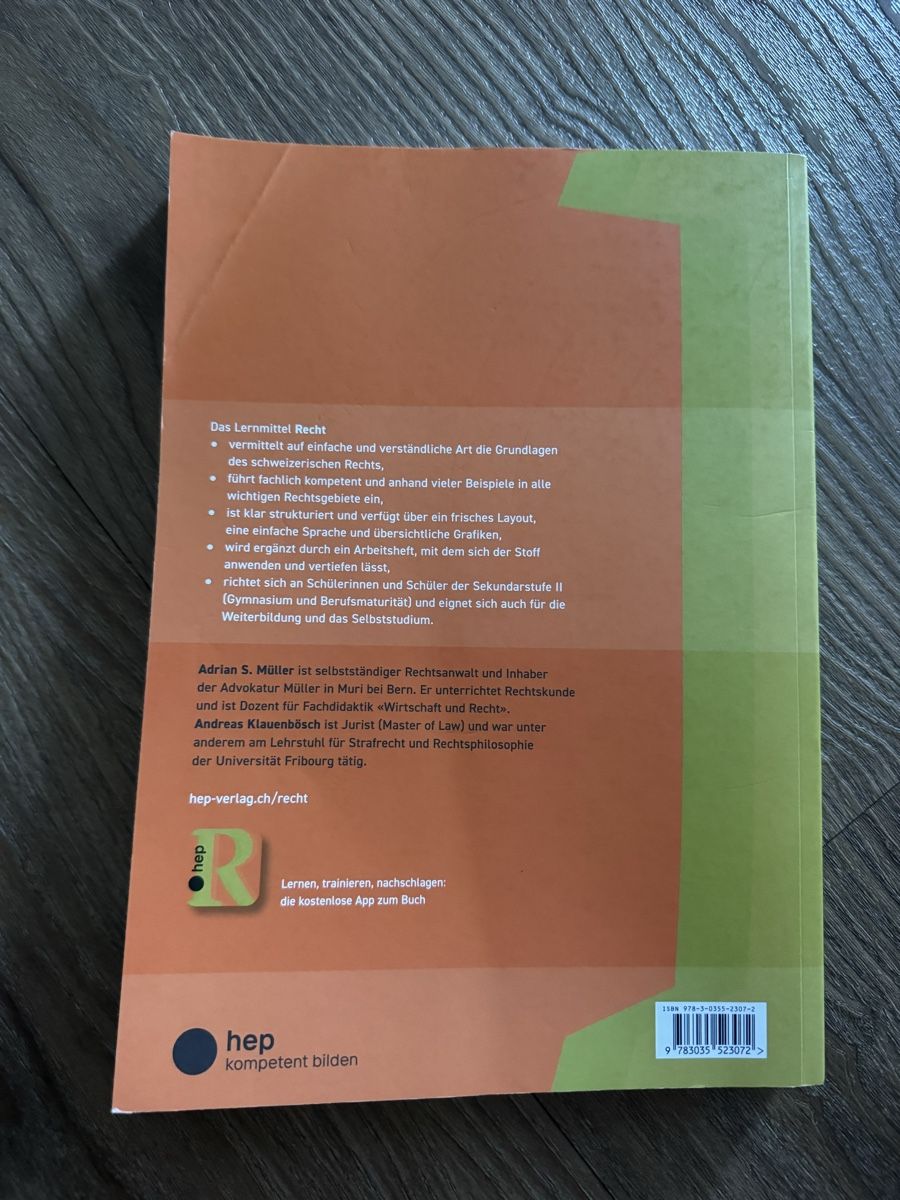 Bücher: Buch Recht – Neu (gemäss Beschreibung) aus Ruggell von mar_vq6b 1