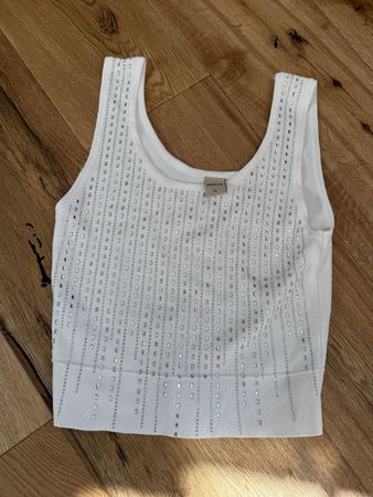 Elegantes Sommer Top mit Strass Gr. M