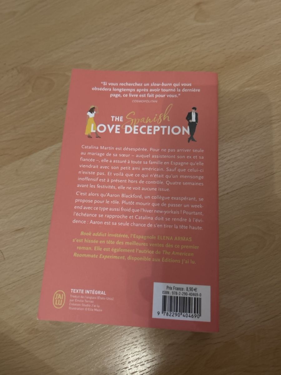 Libri: The Spanish love deception – Usato da Cugy FR venduto da clemence1101 1