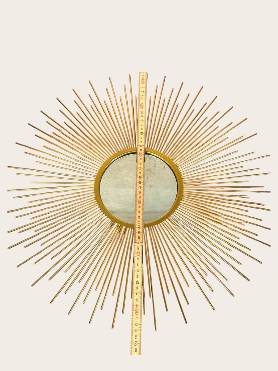 Specchi: Sunburst Mirror Gold Metal Frame – Usato da Lausanne venduto da artnouveau04 3