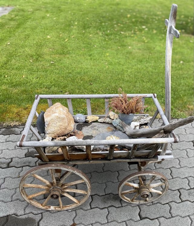 Alten Leiterwagen Dekorieren