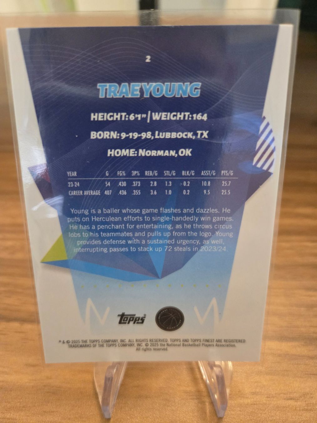 Topps Carte collezionabili: Trae Young Topps Finest 2023/24 65/250 – Usato da Pregassona venduto da med_fk22 1