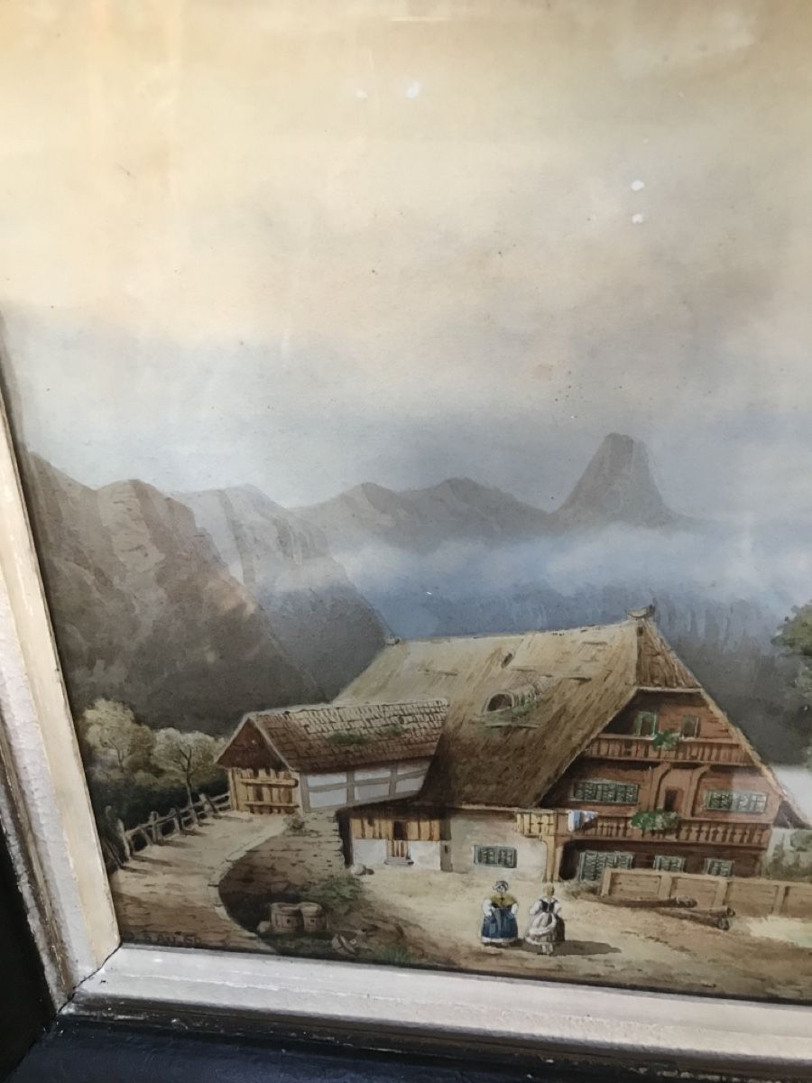 Dipinti: Aquarell 1860 – Usato da Wolfhalden venduto da SecondAntique 1