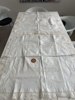 Paar Antik Kopfkissen, Baumwolle mit spitzen 