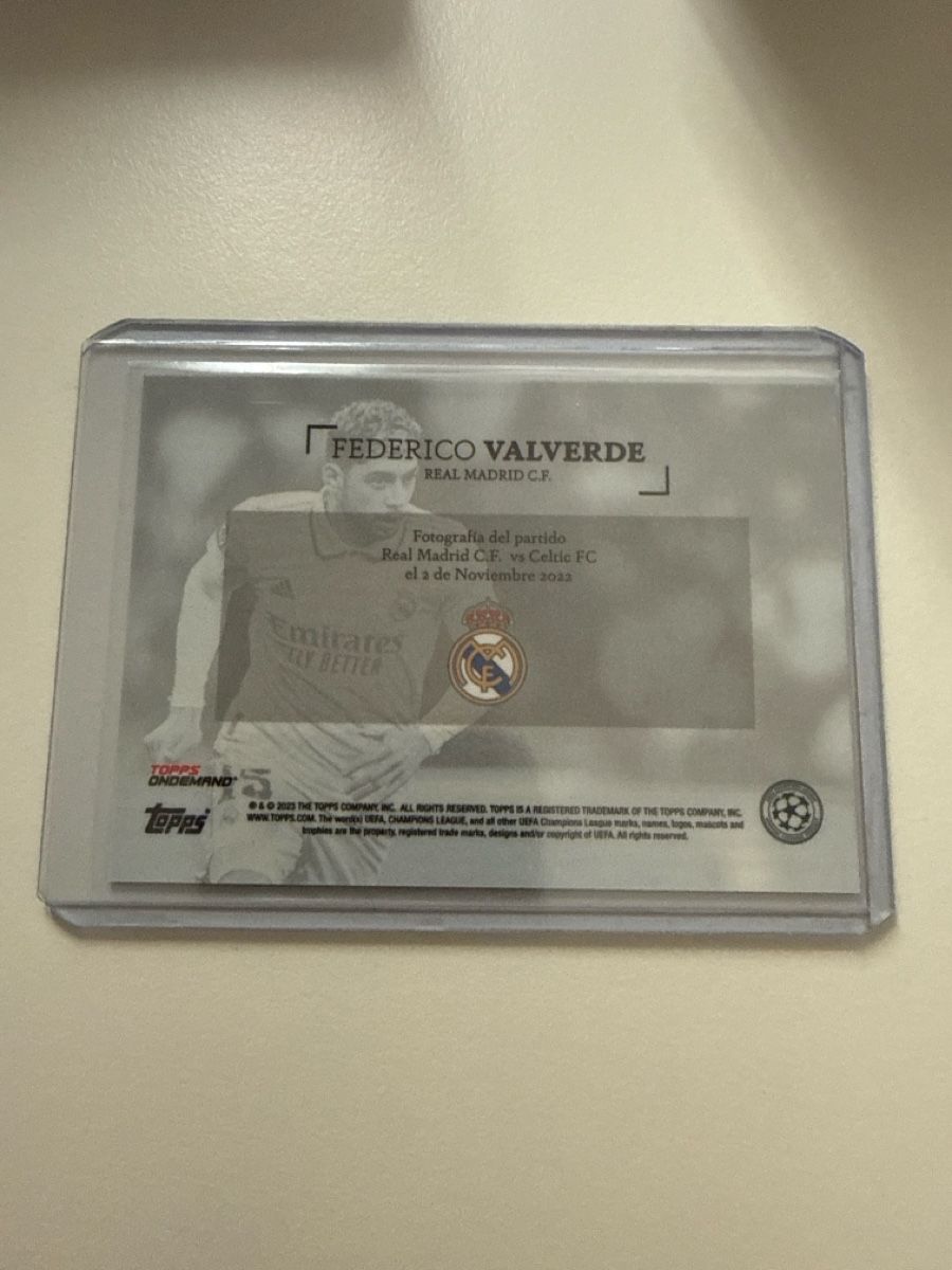 Topps Carte collezionabili: Frederico Valverde, Real Madrid Topps On Demand – Usato da Bäretswil venduto da pu0_7rmv 1