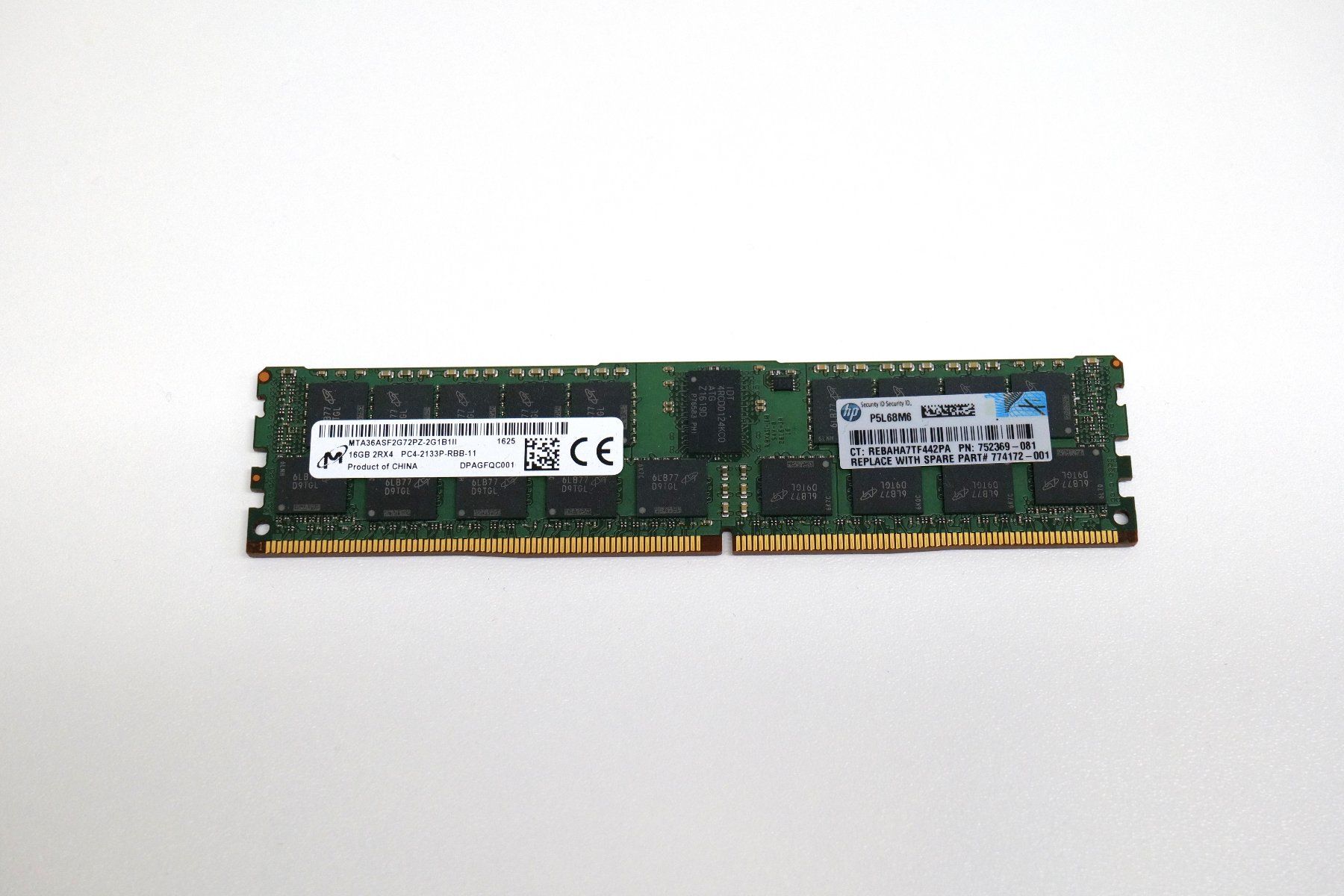 Memory / RAM: 16GB DDR4 ECC RDIMM 2133MHz Server RAM Micron – Gebraucht aus Unterkulm von nmz
