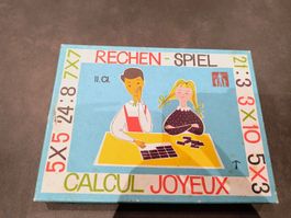 Rechen Spiel "Calcul Joyeux" - Vintage Lernspiel für Kinder