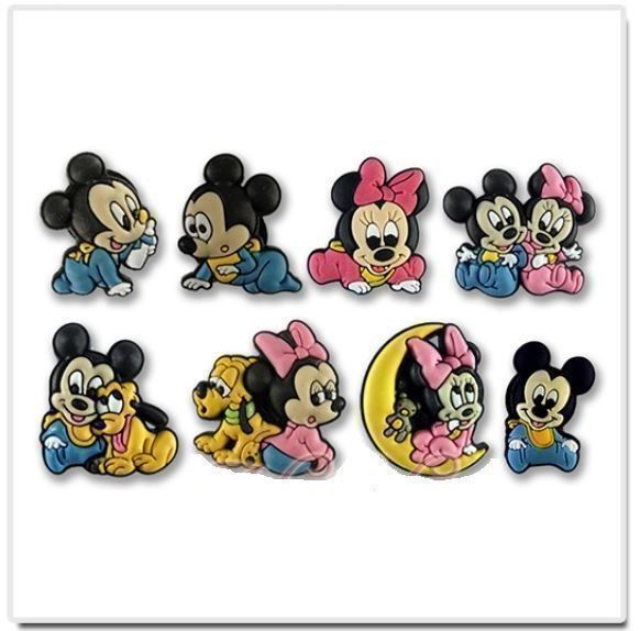 Tutte le decorazioni: Mickey,Minnie: 8 shoe charms jibbitz – Nuovo e nell'imballaggio originale da Lutry venduto da kylab7