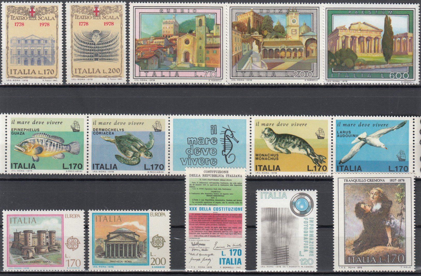 Tous les timbres: Italien 1978 postfrisch – D'occasion à Bürglen TG par StampGraf 1
