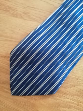 Blau Krawatte Made in Italy 100% Seide - Nr.298