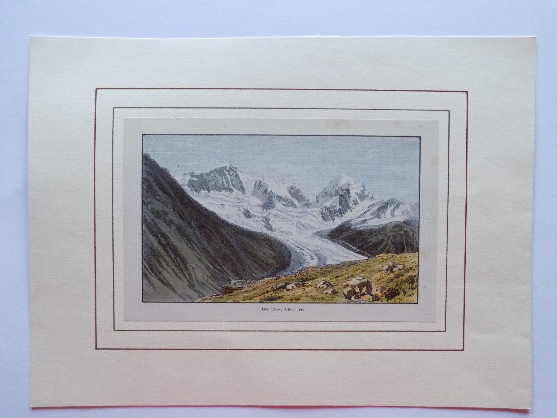 Incisioni: Roseg Gletscher Engadin – Usato da Risch venduto da Antikfee