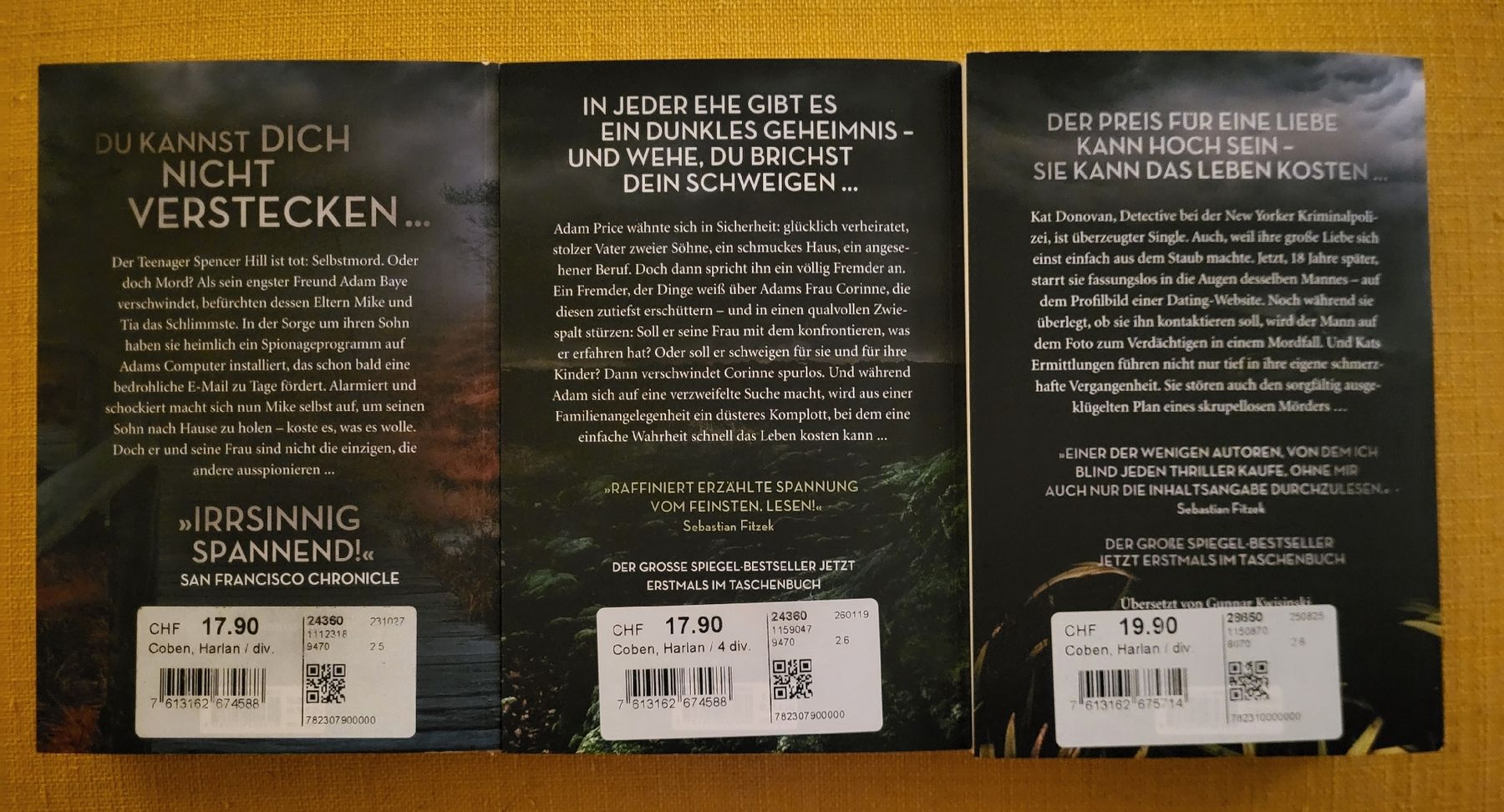 Libri: Harlan Coben Bücher – Usato da Therwil venduto da Hexe13 1