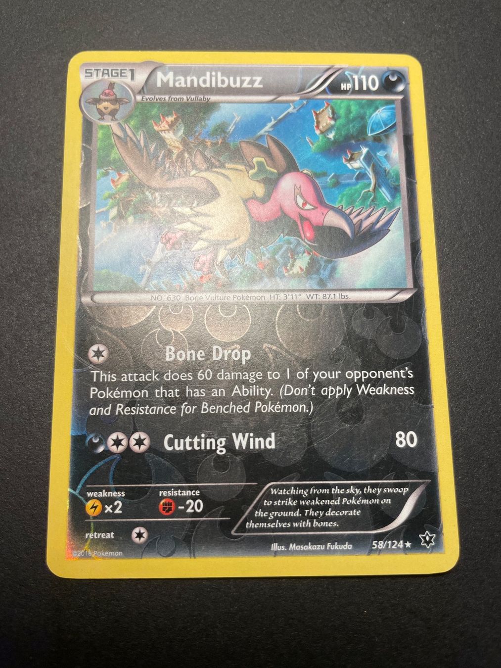 Pokémon Sammelbilder & Trading cards: Mandibuzz 58/124 Reverse Holo – Gebraucht aus Zürich von pokemon_cards