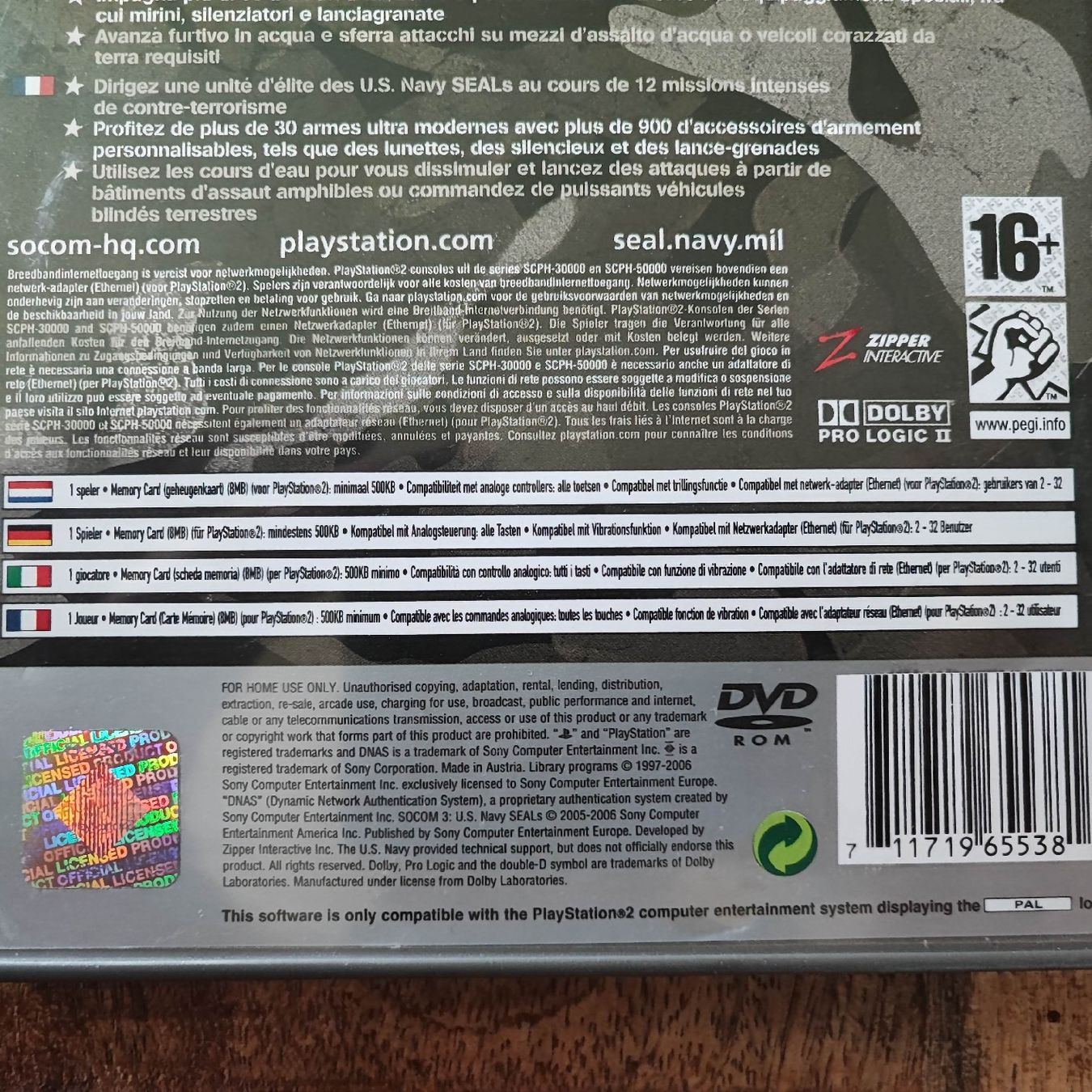 Sony Spiele: SOCOM 3 U.S. Navy Seals PS2 Spiel Game  – Gebraucht aus Dübendorf von kb86_MOVIE 2