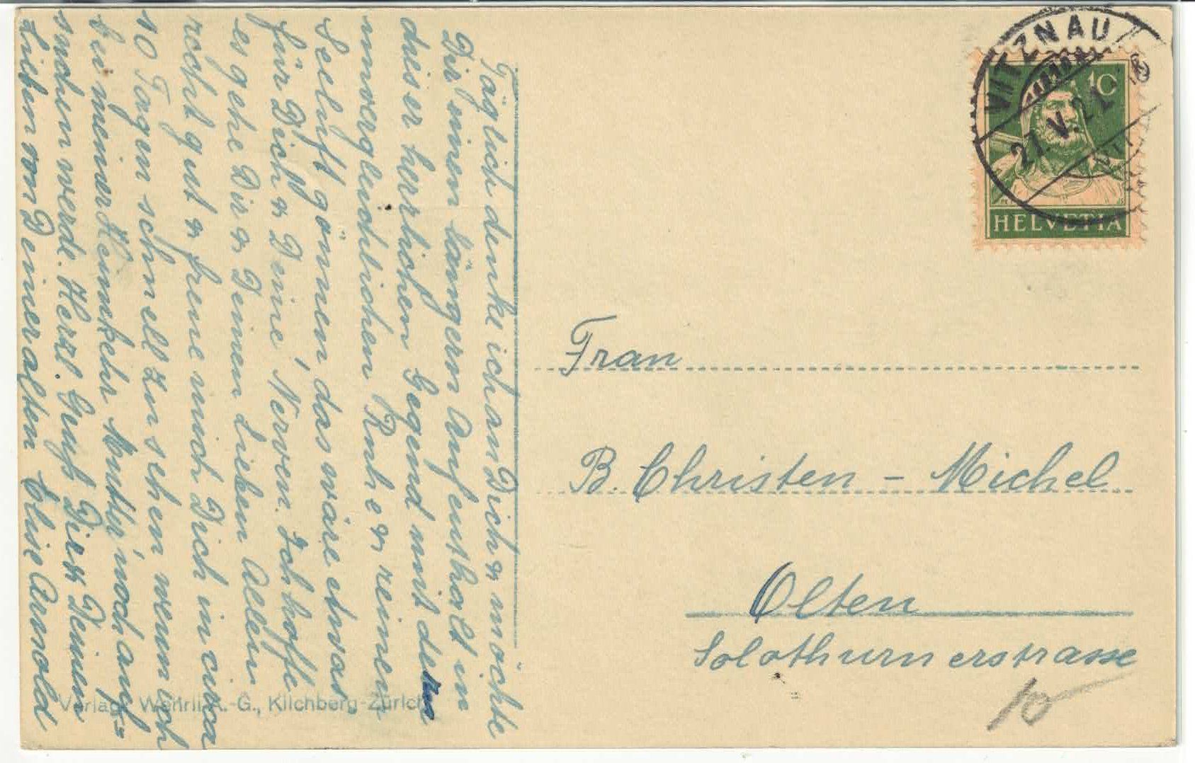 Cartoline postali: Vitznau - Parkhotel – Usato da Ettingen venduto da Kartenplanet 1