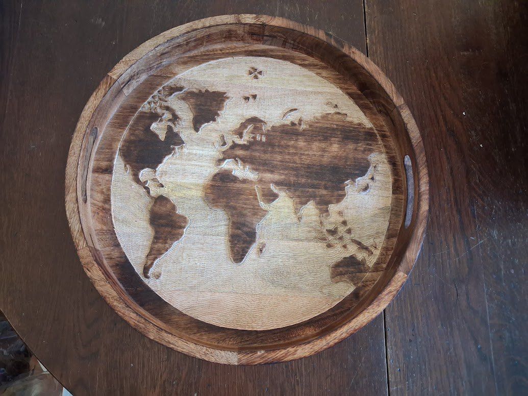 Maisons du monde Plateaux: Plateau Map-monde – Neuf avec emballage d'origine à Genève par Bell-47