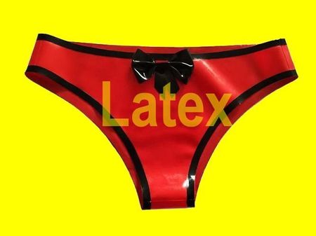♥2055 Sexy Latex Panty mit Verzierung XL