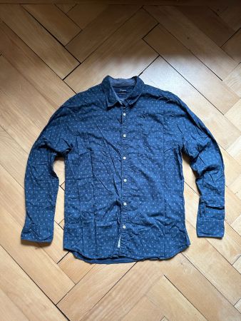 JACK & JONES - Hemd dunkelblau gemustert XL