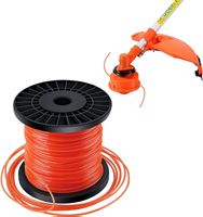 Rasentrimmer-Faden,Schnur, Mähfaden 5-kant 2,4mmx100M Orange