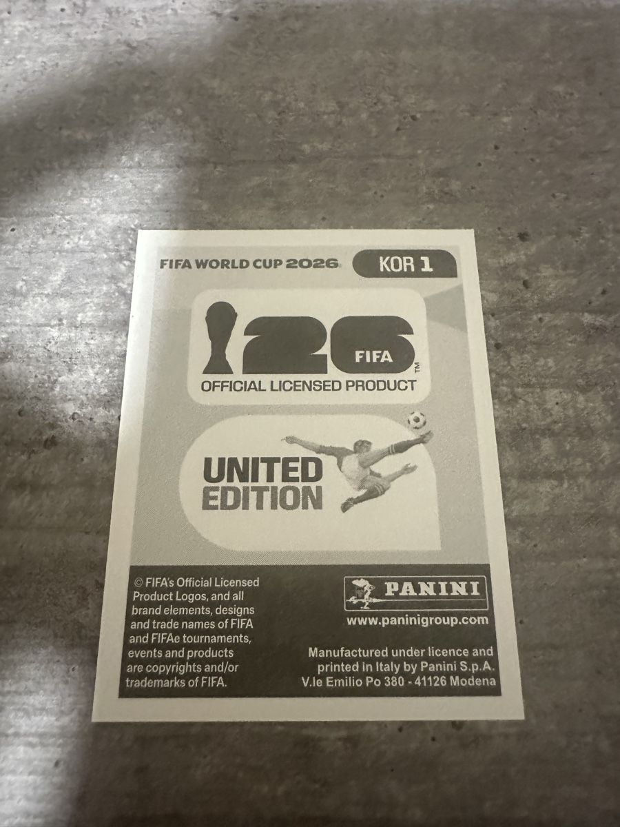 Panini Carte collezionabili: KOR 1 , FIFA WORLD CUP 2026 PANINI  – Nuovo (secondo la descrizione) da Frauenfeld venduto da 1PegPeg1 1
