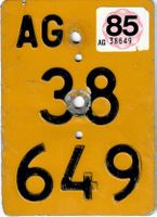 Mofanummer Aargau AG von 1985 - 38649