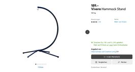 Vivere Hammock Stand / Hängesessel Gestell