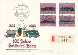 SBK 668 + 669 nicht zusammenhängend FDC Airolo