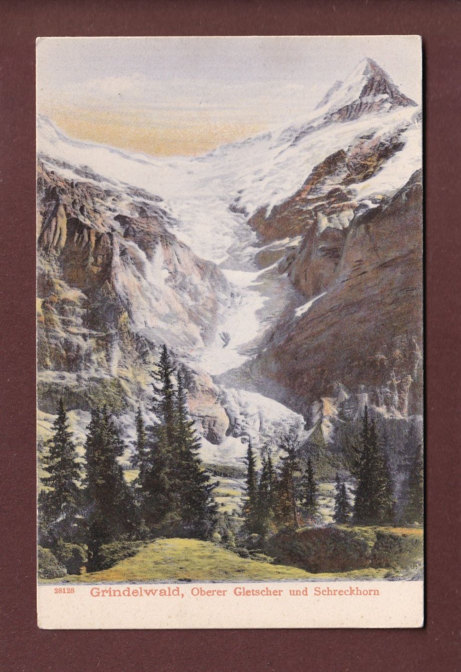 Cartoline postali: GRINDELWALD - Oberer Gletscher - Schreckhorn – Usato da Pully venduto da nicecards