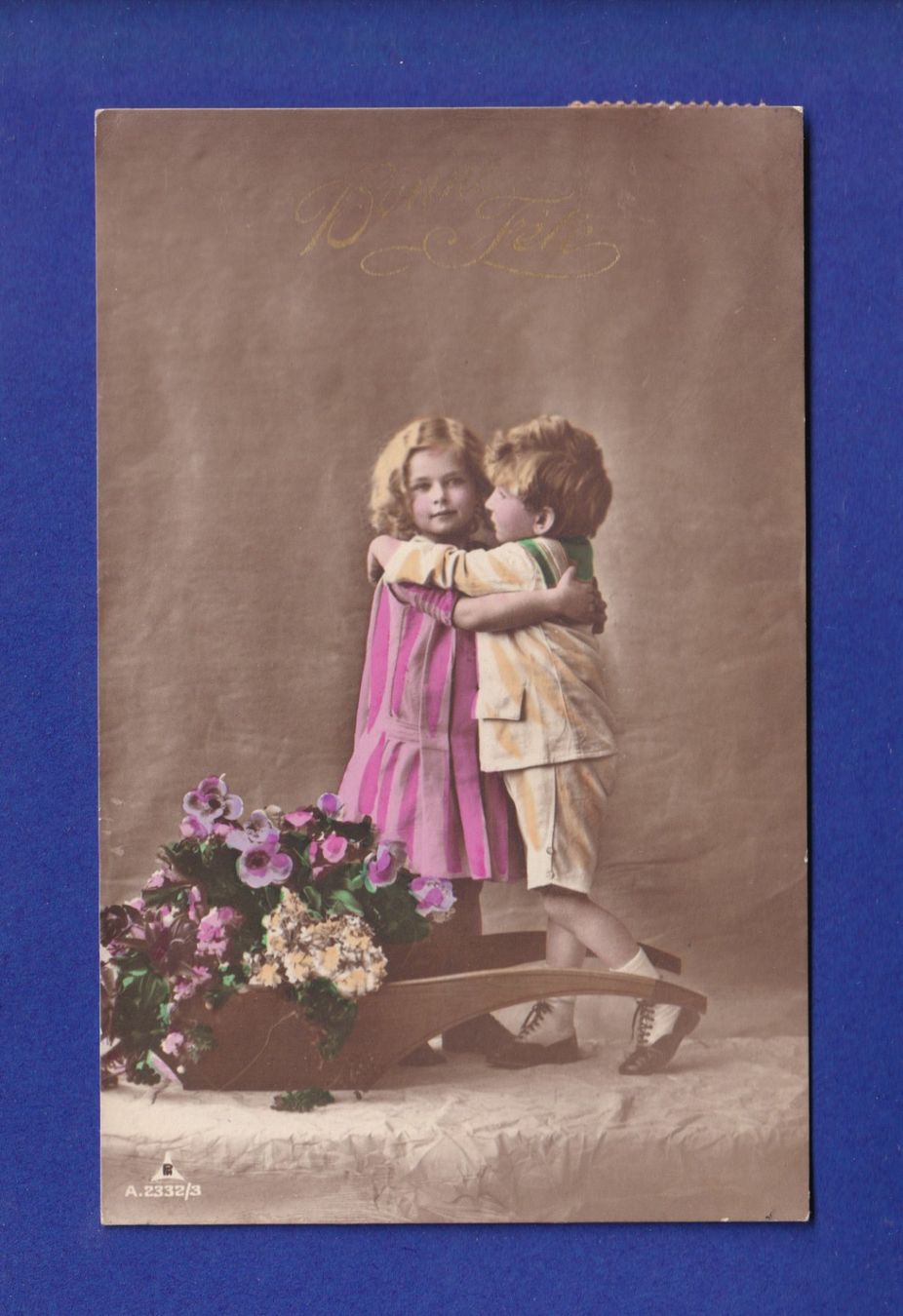 Cartoline postali: ENFANT - Joli petit couple – Usato da Pully venduto da nicecards-shop