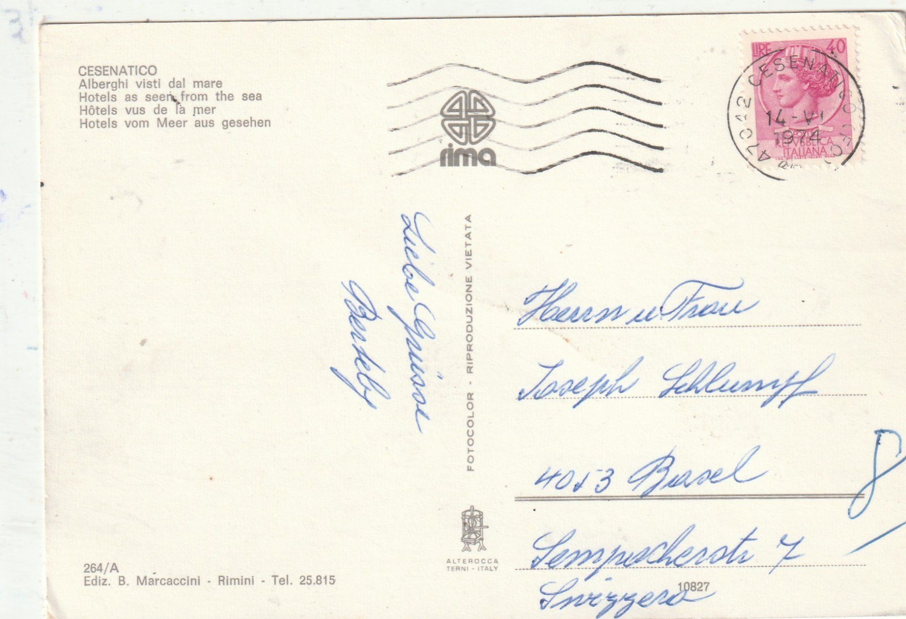 Cartoline postali: Strand am Neer – Usato da Lumbrein venduto da made02 1